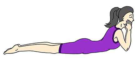 Makarasana Crocodile Pose