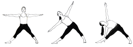 utthita trikonasana